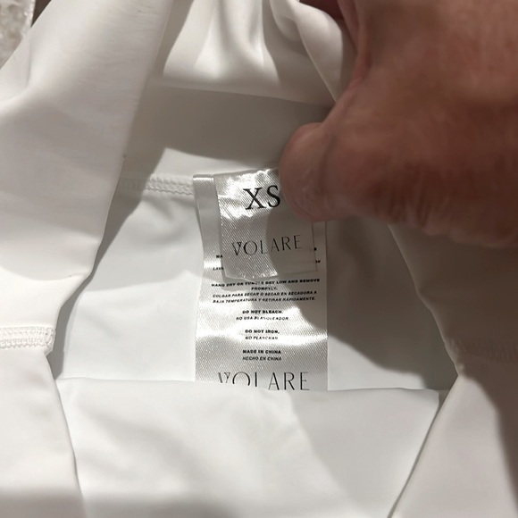 Volare White Serve It Up Mesh Tennis Pickleball Athletic Skirt Skort NWT - Picture 10 of 14